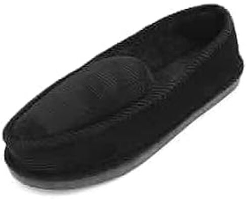 حذاء رجالي من Bright Men's Corduroy House Slippers أحذية بدون كعب باللون الأسود in Kuwait