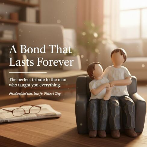 Dad Gifts from Son Wife, Fathers's Day Dad Gifts for Men Husband & Grandpa Fist Bump Figurines, Birthday Gift Office Desk Decor Bookshelf Decorations in Saudi Arabia