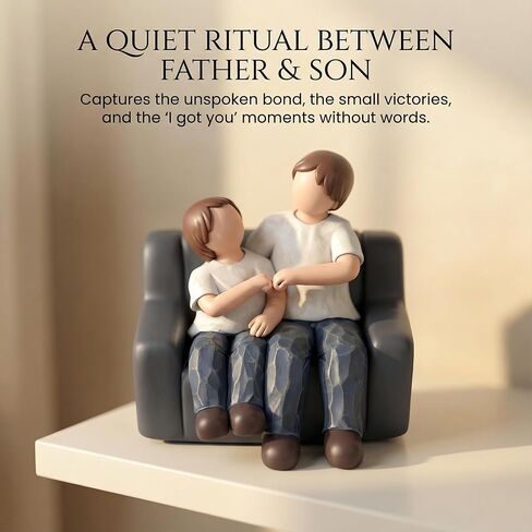 Dad Gifts from Son Wife, Fathers's Day Dad Gifts for Men Husband & Grandpa Fist Bump Figurines, Birthday Gift Office Desk Decor Bookshelf Decorations in Saudi Arabia
