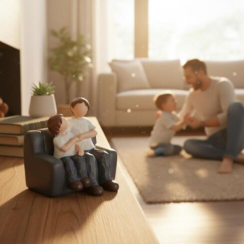 Dad Gifts from Son Wife, Fathers's Day Dad Gifts for Men Husband & Grandpa Fist Bump Figurines, Birthday Gift Office Desk Decor Bookshelf Decorations in Saudi Arabia
