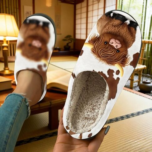 Home Warm Slippers for Womens Mens Memory Foam Soft Plush House Shoes in Kuwait