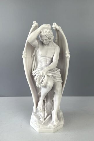 Genius of Evil Sculpture, 10.2"/26cm, Le Génie du Mal Bust Statue, Lucifer Sculpture Art, Statue Decor in Saudi Arabia