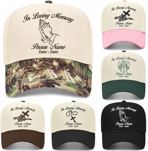 in Loving Memory Hat | Design Your Own Custom Premium Adjustable Snapback Baseball Vintage Trucker Hats for Men & Women in Saudi Arabia