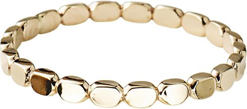 LUKRAY Oval Link Stacking Ring for Women, Highly Polished 14K Gold-Filled | S925 Sterling Silver Band in Saudi Arabia