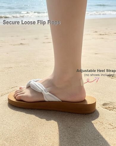 Adjustable Shoe Straps for Flip Flops Decoration, Heel Straps for Open Toe Thong Sandals Slides Slippers Accessories in Saudi Arabia