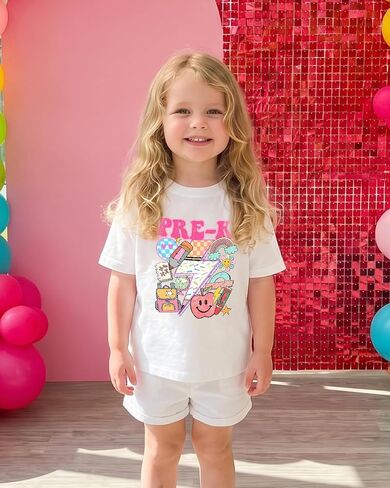 Boys Kindergarten Shirt for Kids Toddler Girls Prek Graduation T-Shirts Tops Graphic Tee Short Sleeve 2-6Y in Saudi Arabia