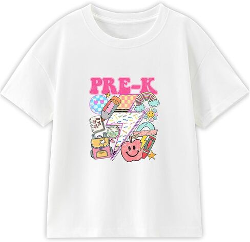Boys Kindergarten Shirt for Kids Toddler Girls Prek Graduation T-Shirts Tops Graphic Tee Short Sleeve 2-6Y in Saudi Arabia