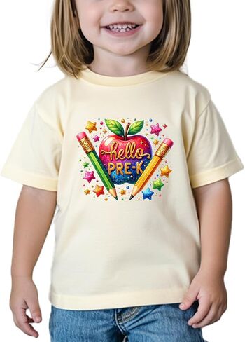 Boys Kindergarten Shirt for Kids Toddler Girls Prek Graduation T-Shirts Tops Graphic Tee Short Sleeve 2-6Y in Saudi Arabia