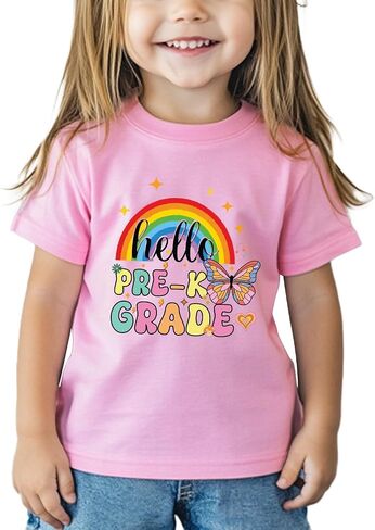 Boys Kindergarten Shirt for Kids Toddler Girls Prek Graduation T-Shirts Tops Graphic Tee Short Sleeve 2-6Y in Saudi Arabia