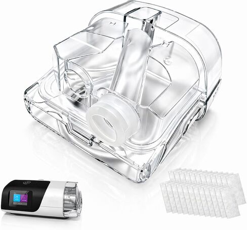 Replacement Water Chamber for AirSense 11 and AirCurve 11 with 24 Pcs filters Supplies – 380ml Humidifier Tub Water Tank Adapter Durable Base Design in Saudi Arabia