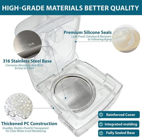 Replacement Water Chamber for AirSense 11 and AirCurve 11 with 24 Pcs filters Supplies – 380ml Humidifier Tub Water Tank Adapter Durable Base Design in Saudi Arabia