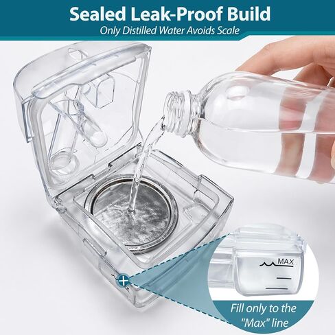 Replacement Water Chamber for AirSense 11 and AirCurve 11 with 24 Pcs filters Supplies – 380ml Humidifier Tub Water Tank Adapter Durable Base Design in Saudi Arabia
