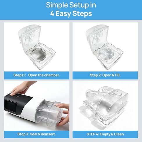 Replacement Water Chamber for AirSense 11 and AirCurve 11 with 24 Pcs filters Supplies – 380ml Humidifier Tub Water Tank Adapter Durable Base Design in Saudi Arabia