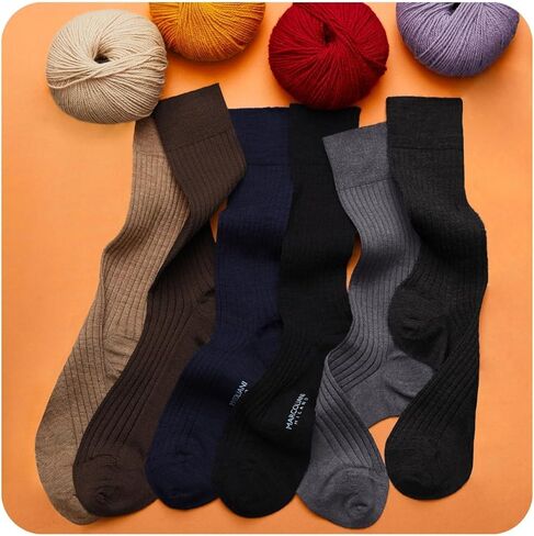 Marcoliani Milano Mens Over The Calf Ribbed Extrafine Merino Dress Socks in Kuwait