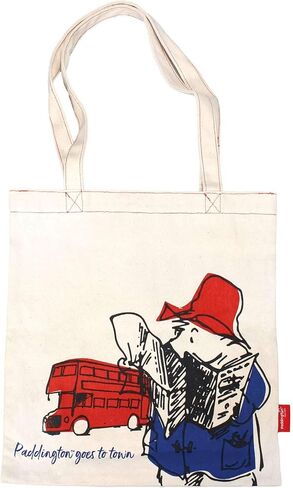 Half Moon Bay Travel Tote Handbag, 13.5 x 15 Inch Recycled Cotton, Iconic Paddington Bear Let the Adventure Begin in Saudi Arabia