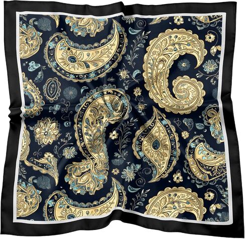 Scarf Silk Feeling Square Satin Headscarf Hair Wrap Bandana 27.5 Inches Trendy Aesthetic Cute Decoration Women Girls in Saudi Arabia