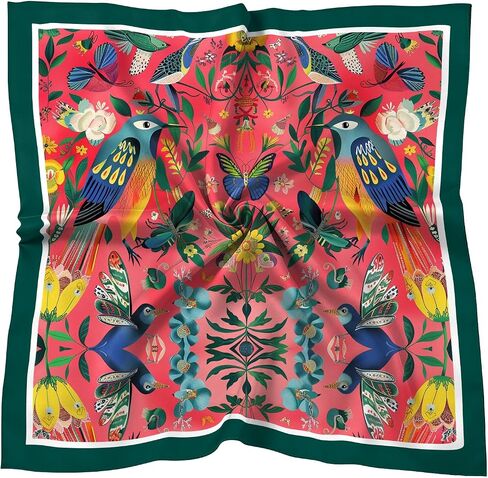 Scarf Silk Feeling Square Satin Headscarf Hair Wrap Bandana 27.5 Inches Trendy Aesthetic Cute Decoration Women Girls in Saudi Arabia
