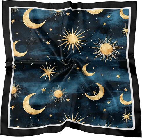 Scarf Silk Feeling Square Satin Headscarf Hair Wrap Bandana 27.5 Inches Trendy Aesthetic Cute Decoration Women Girls in Saudi Arabia