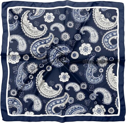 Silk Feeling Scarf 27.5 Inches Satin Head Hair Large Square Wrap Bandanas Scarves Cute Aesthetic for Women Girls in Saudi Arabia