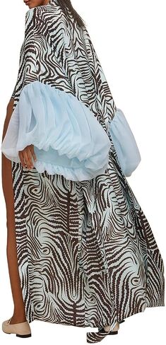 Lightweight Satin Long Kimono Cardigan for Women Swimwear Cover Ups Silk Robe in Saudi Arabia