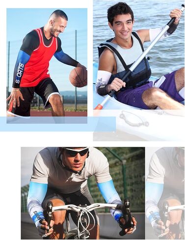 10 أزواج من Tisancy للحماية من الشمس وأكمام للأذرع من الأشعة فوق البنفسجية وأكمام مضغوطة مضادة للانزلاق وأغطية رياضية من البوليستر لركوب الدراجات in Kuwait