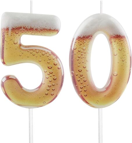 Printed Beer Themed 21st Birthday Candles for Cake, Funny Number 21 Candle for Birthday Decorations, Beer Design Cake Decorations for Women Men Beer Lover Birthday Party Anniversary in Saudi Arabia
