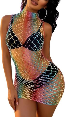 Buitifo Women Swimming Cover Up Summer Mini Sexy Dress Nightwear in Kuwait