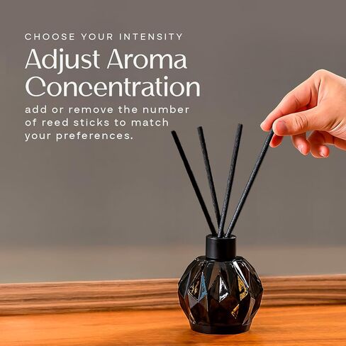 AromaPlan Reed Diffuser, Minty Eucalyptus Scent Diffuser (8.45 fl oz, 250ml)- Luxury Reed Diffusers Set for Home- Includes Reed Diffuser Sticks & Fragrance Oil in Glass Bottle in Saudi Arabia