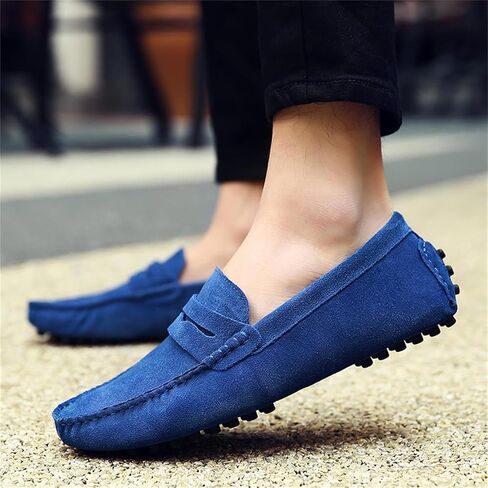 PPXID Men's Dress Loafers Slip On Casual Shoes Lightweight Soft Penny Loafers Suede Driving Boat Shoes Moccasins in Saudi Arabia