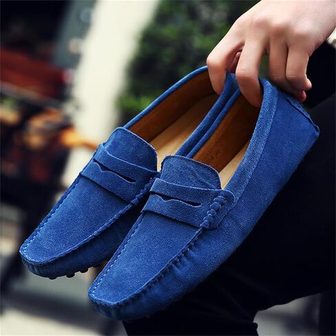 PPXID Men's Dress Loafers Slip On Casual Shoes Lightweight Soft Penny Loafers Suede Driving Boat Shoes Moccasins in Saudi Arabia
