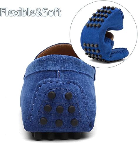 PPXID Men's Dress Loafers Slip On Casual Shoes Lightweight Soft Penny Loafers Suede Driving Boat Shoes Moccasins in Saudi Arabia