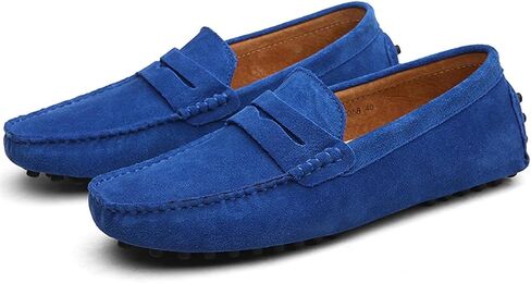 PPXID Men's Dress Loafers Slip On Casual Shoes Lightweight Soft Penny Loafers Suede Driving Boat Shoes Moccasins in Saudi Arabia