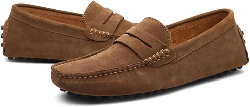 PPXID Men's Dress Loafers Slip On Casual Shoes Lightweight Soft Penny Loafers Suede Driving Boat Shoes Moccasins in Saudi Arabia