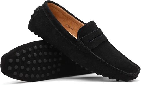 PPXID Men's Dress Loafers Slip On Casual Shoes Lightweight Soft Penny Loafers Suede Driving Boat Shoes Moccasins in Saudi Arabia