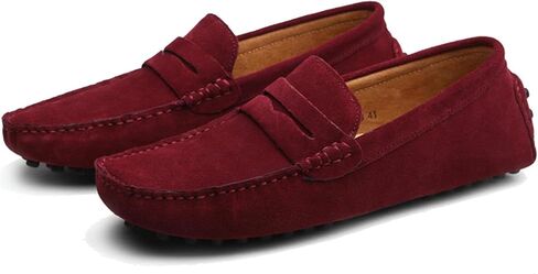PPXID Men's Dress Loafers Slip On Casual Shoes Lightweight Soft Penny Loafers Suede Driving Boat Shoes Moccasins in Saudi Arabia