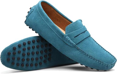 PPXID Men's Dress Loafers Slip On Casual Shoes Lightweight Soft Penny Loafers Suede Driving Boat Shoes Moccasins in Saudi Arabia
