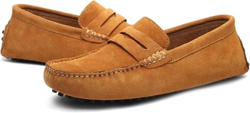 PPXID Men's Dress Loafers Slip On Casual Shoes Lightweight Soft Penny Loafers Suede Driving Boat Shoes Moccasins in Saudi Arabia