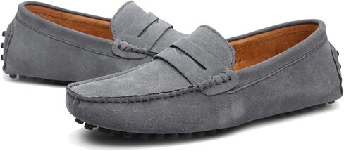 PPXID Men's Dress Loafers Slip On Casual Shoes Lightweight Soft Penny Loafers Suede Driving Boat Shoes Moccasins in Saudi Arabia