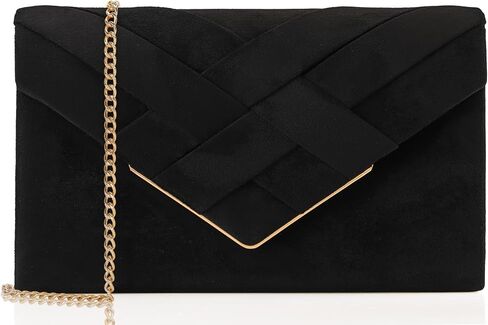 Women's Velvet Clutch Evening Bag Purses for Women Formal Chain Shoulder Handbag in Saudi Arabia