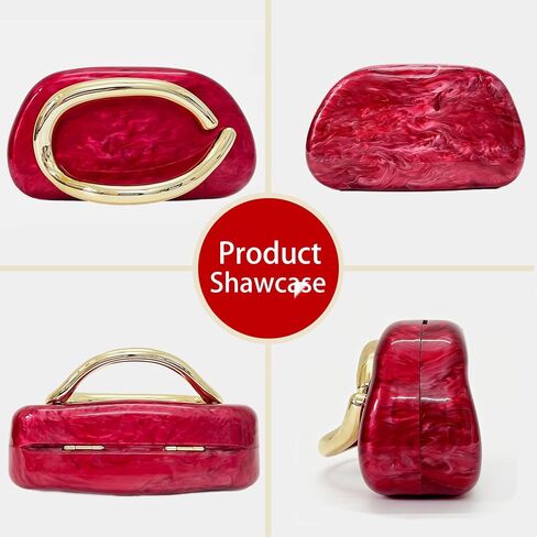 Clutch Purses for Women Acrylic Handbags, women Evening Bag for Wedding Prom Cocktail Party Events | Elegant in Kuwait
