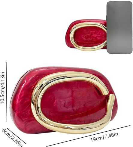 Clutch Purses for Women Acrylic Handbags, women Evening Bag for Wedding Prom Cocktail Party Events | Elegant in Kuwait