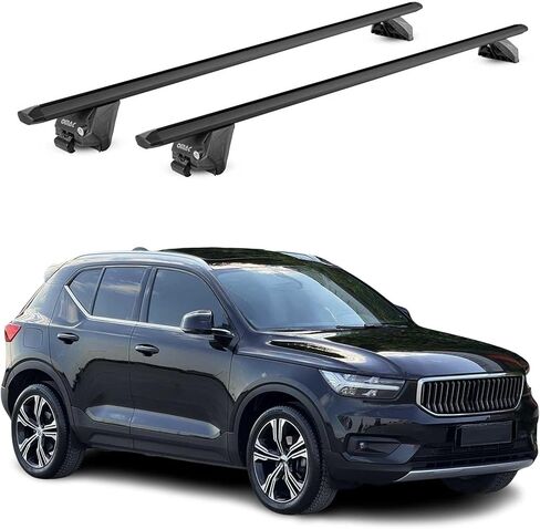 OMAC Roof Rack Cross Bars Luggage Carrier for Volvo XC90 2002-2014 Alu Silver 2Pcs in Saudi Arabia