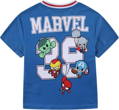 Marvel Avengers Boys Jersey Mesh Shirt for Toddler to Big Kids in Kuwait