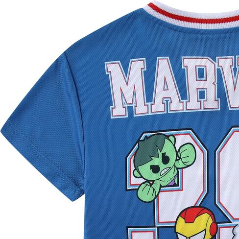 Marvel Avengers Boys Jersey Mesh Shirt for Toddler to Big Kids in Kuwait