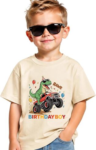 Birthday Boy Shirt 2nd 3rd 4th 5th 6th 7th 8th Baby Boys Birthday Gift T-Shirt Toddler Kids Birthday Party Short Sleeve Tops in Kuwait