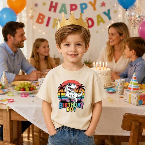 Birthday Boy Shirt 2nd 3rd 4th 5th 6th 7th 8th Baby Boys Birthday Gift T-Shirt Toddler Kids Birthday Party Short Sleeve Tops in Kuwait