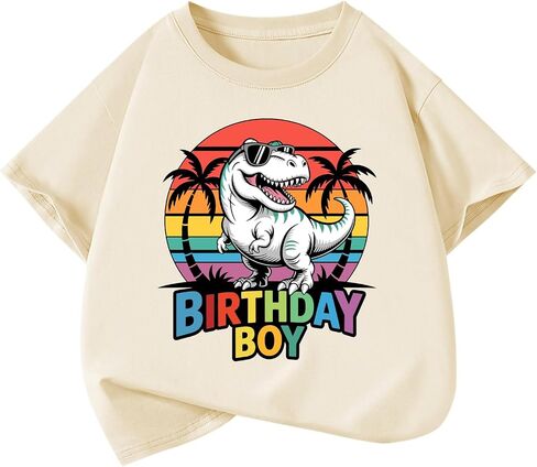Birthday Boy Shirt 2nd 3rd 4th 5th 6th 7th 8th Baby Boys Birthday Gift T-Shirt Toddler Kids Birthday Party Short Sleeve Tops in Kuwait