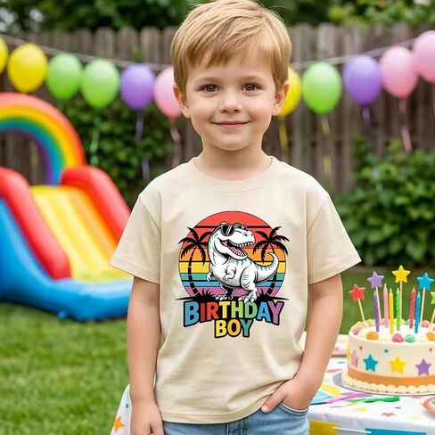 Birthday Boy Shirt 2nd 3rd 4th 5th 6th 7th 8th Baby Boys Birthday Gift T-Shirt Toddler Kids Birthday Party Short Sleeve Tops in Kuwait
