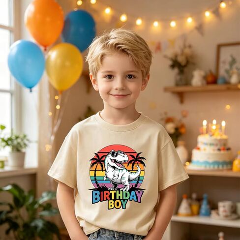 Birthday Boy Shirt 2nd 3rd 4th 5th 6th 7th 8th Baby Boys Birthday Gift T-Shirt Toddler Kids Birthday Party Short Sleeve Tops in Kuwait