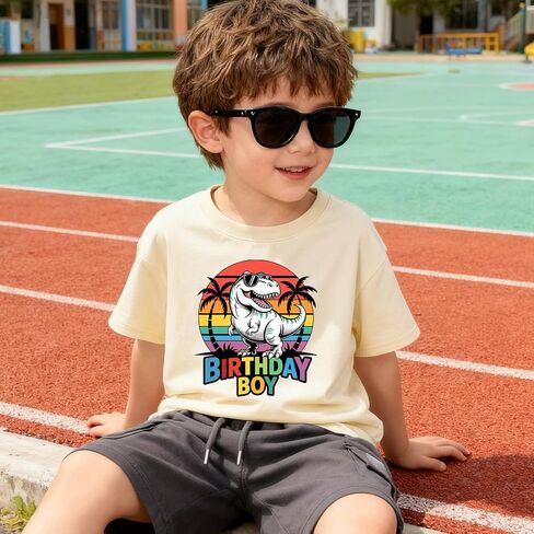 Birthday Boy Shirt 2nd 3rd 4th 5th 6th 7th 8th Baby Boys Birthday Gift T-Shirt Toddler Kids Birthday Party Short Sleeve Tops in Kuwait